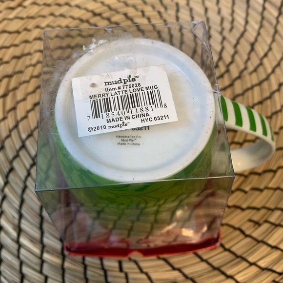 Mud Pie NIB Merry Latte Love Large Mug NIB - Picture 4 of 6